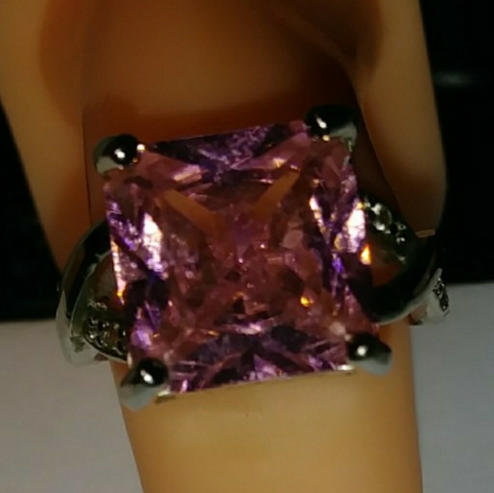 ▧▦SQUARE CUT PINK AMYTHEST ▧▦